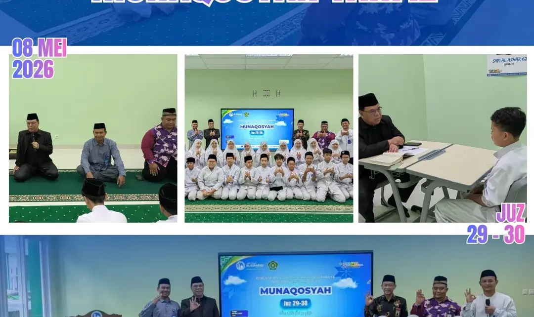 Munaqosyah Tahfiz Juz 29 dan 30 SMP Islam Al Azhar 62 Surabaya